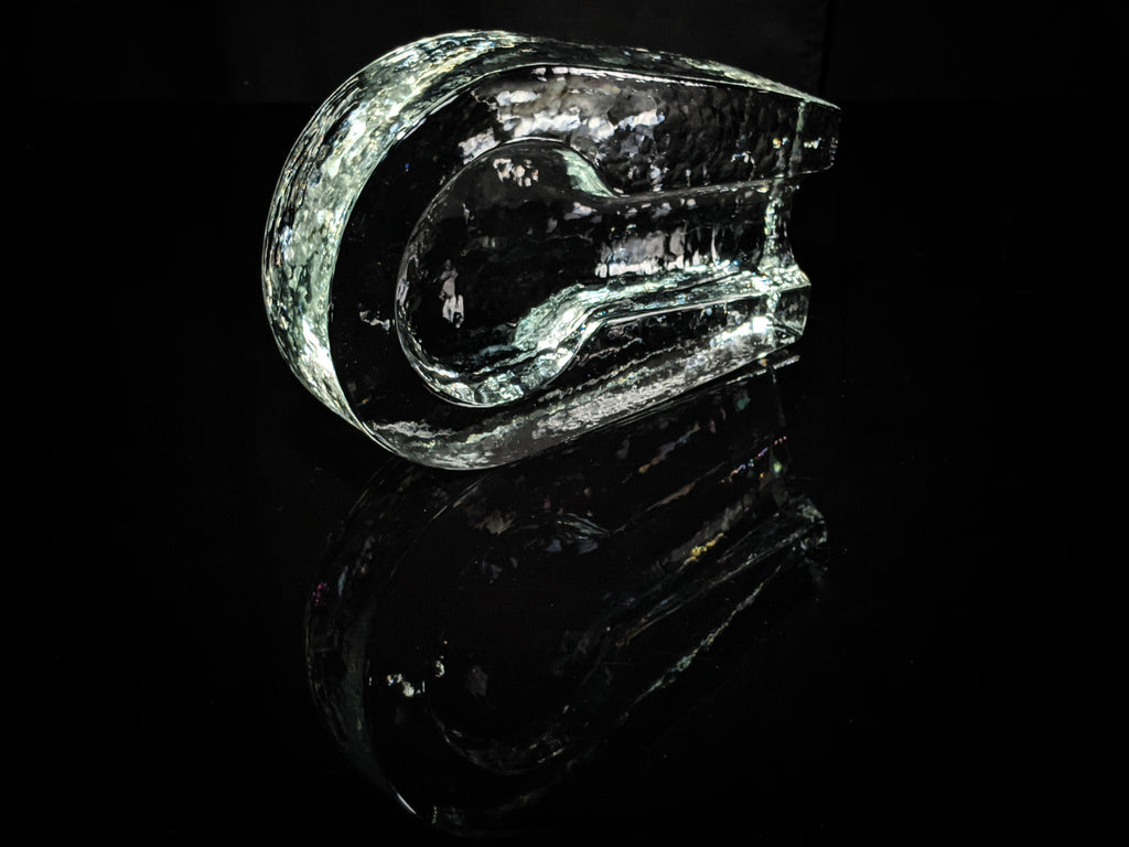 Heavy Pilgrim Glass Cigar Ashtray