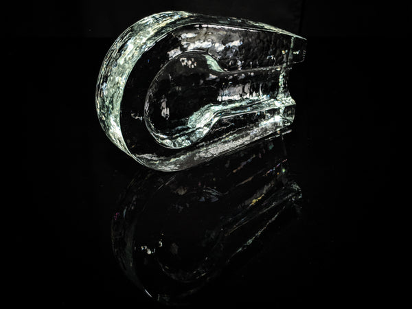 Heavy Pilgrim Glass Cigar Ashtray