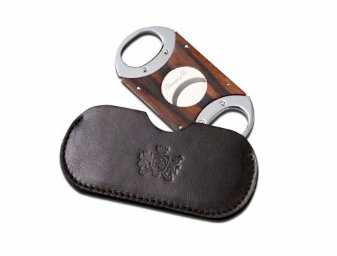 Brizard and Co. The "Double Guillotine" Cigar Cutter - Sunrise Black and Macassar Ebony