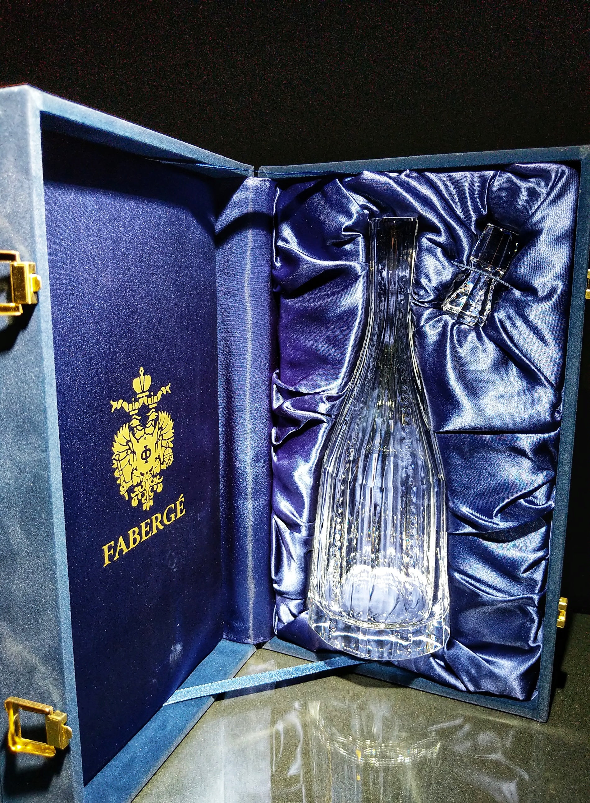 Faberge Crystal Decanter NIB