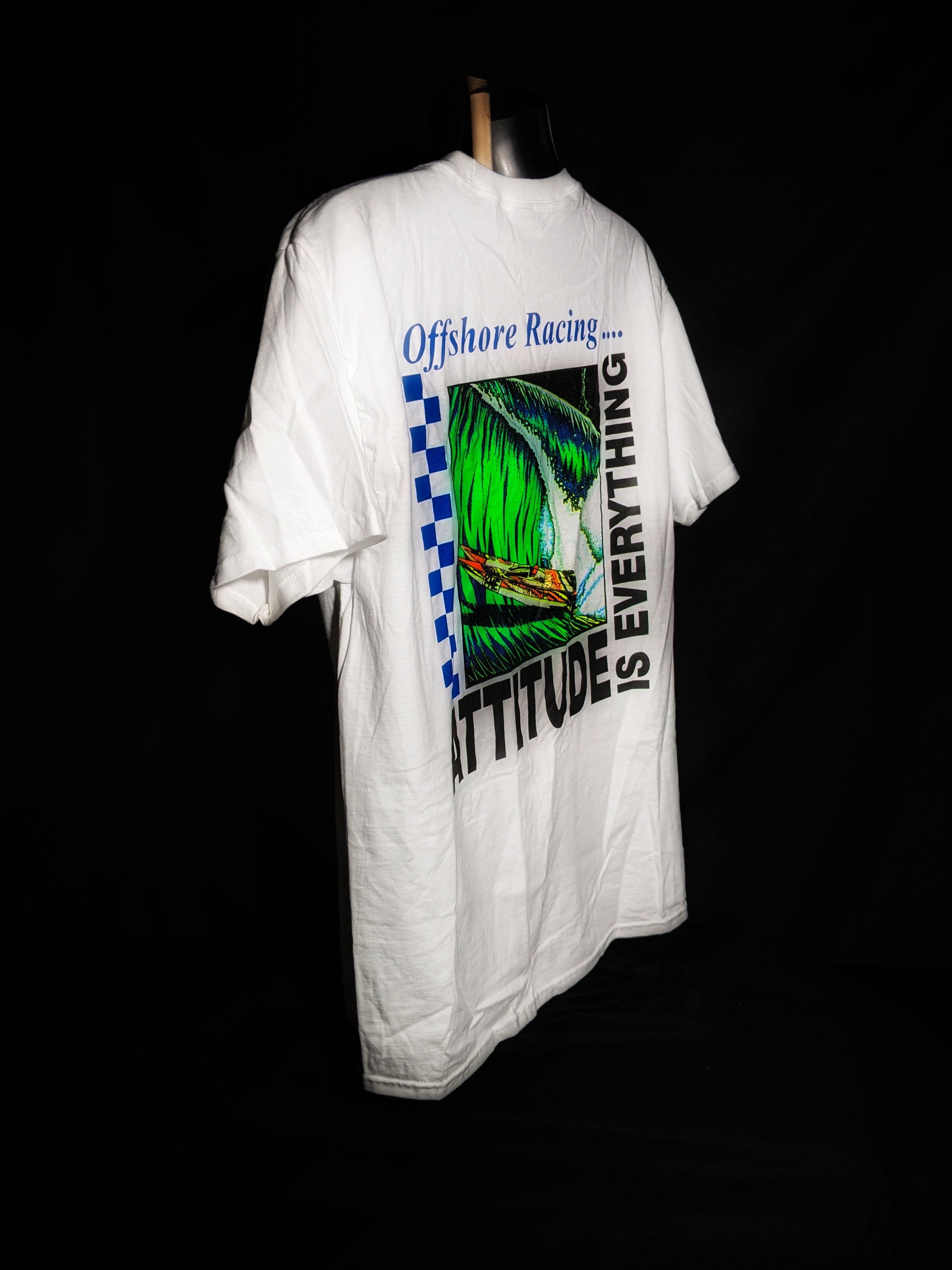Attitude is Everything Offshore Racing Hanes Beefy-T shirt Large size