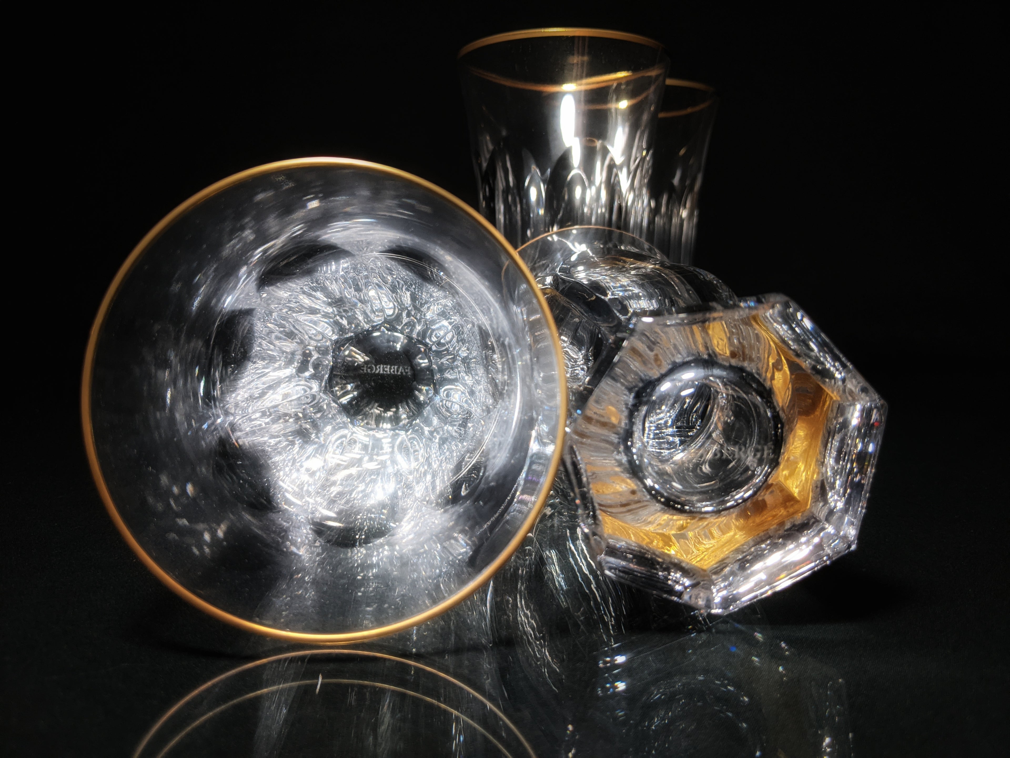 Faberge  Crystal Highball Glasses set of 4 NIB