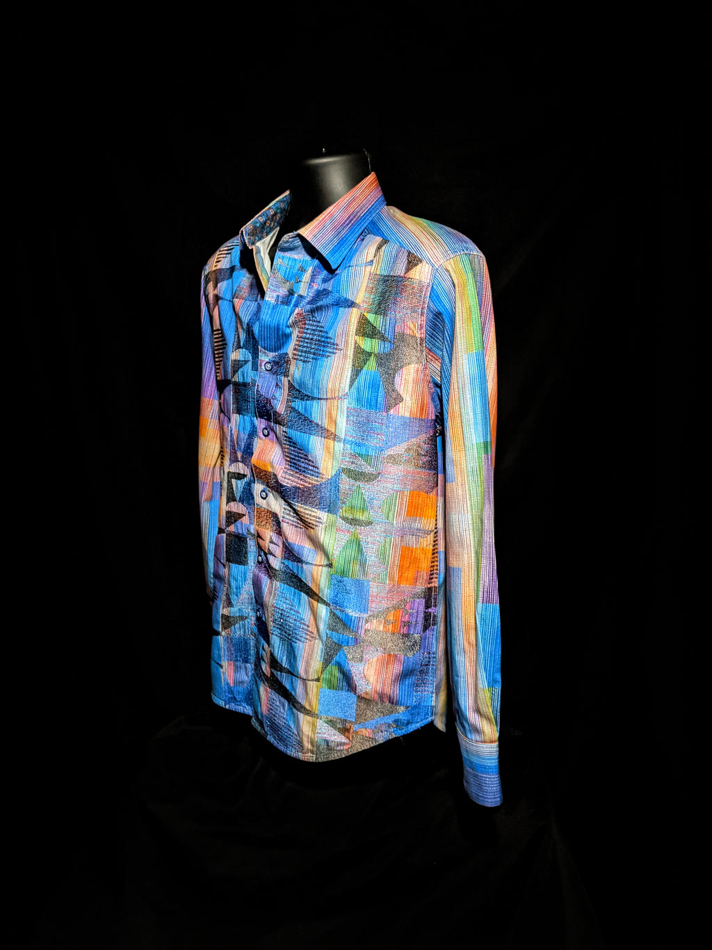 Robert Graham - Colorful Long Sleeve - Men's Medium Button Down Classic Fit