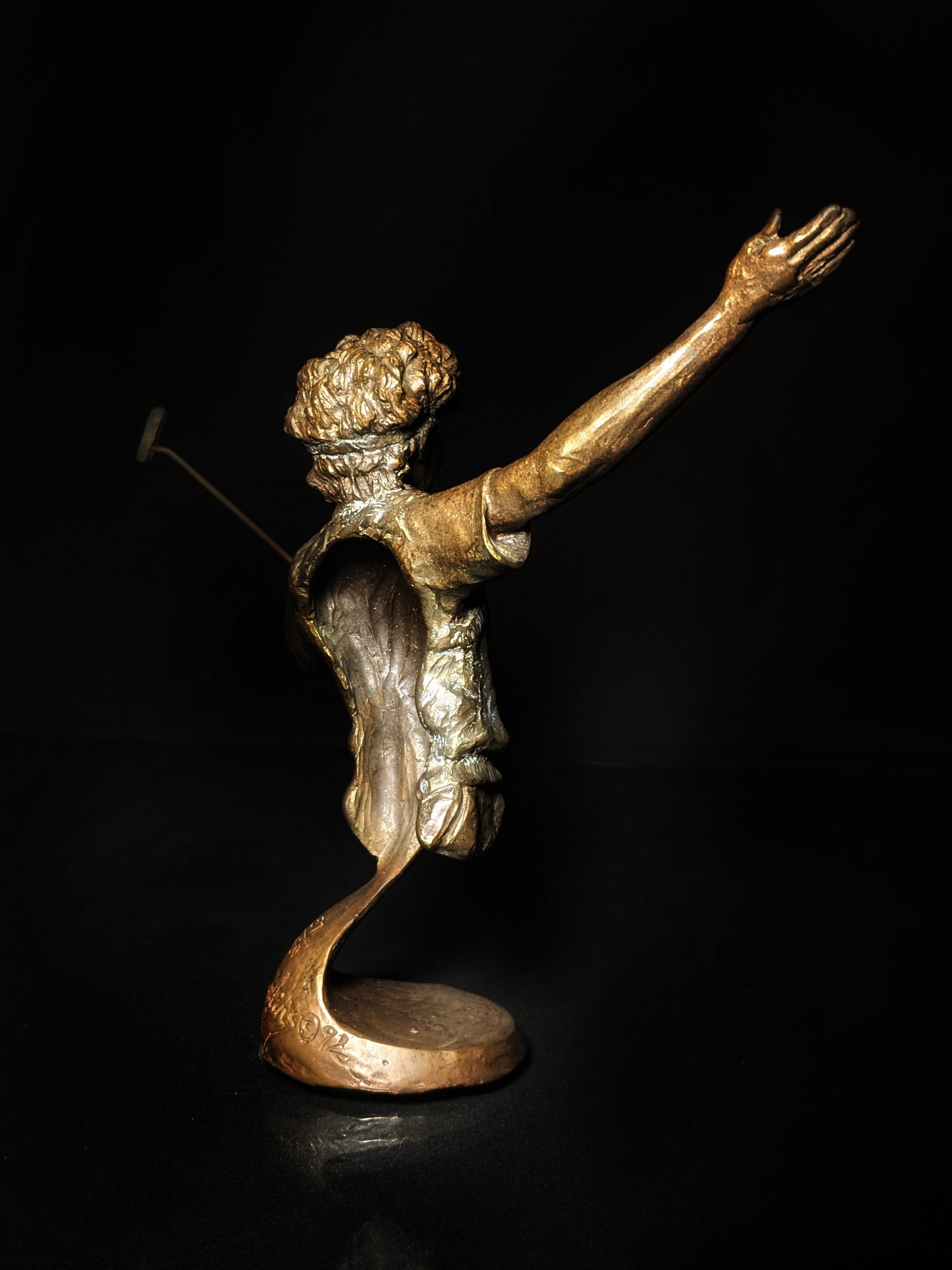 Mark Hopkins Bronze Gold Sculpture " Perfect "