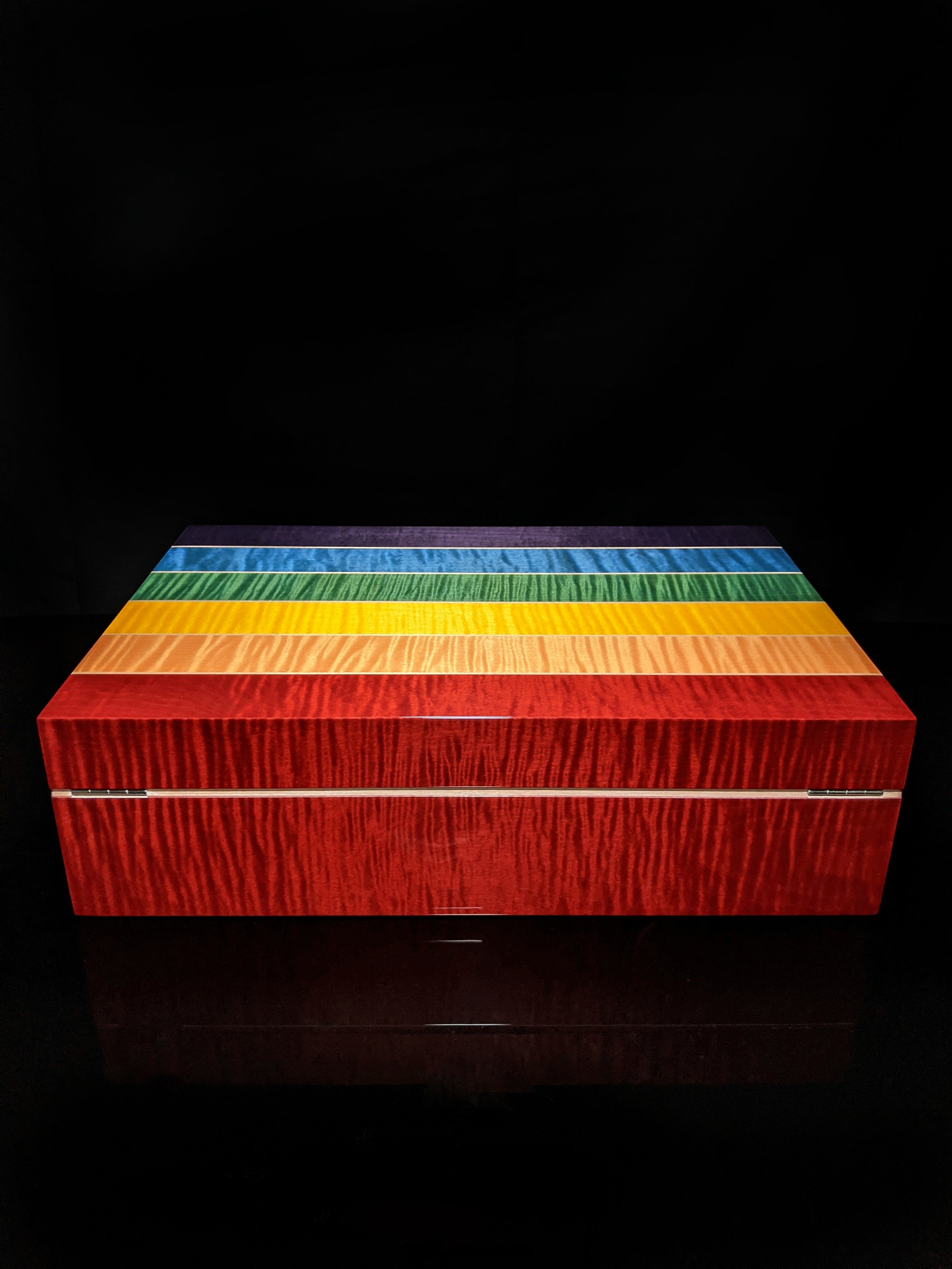Elie Bleu Rainbow Humidor 110 count  Made in France NIB