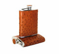 Brizard and Co. The 8 oz Flask - Ostrich Tan