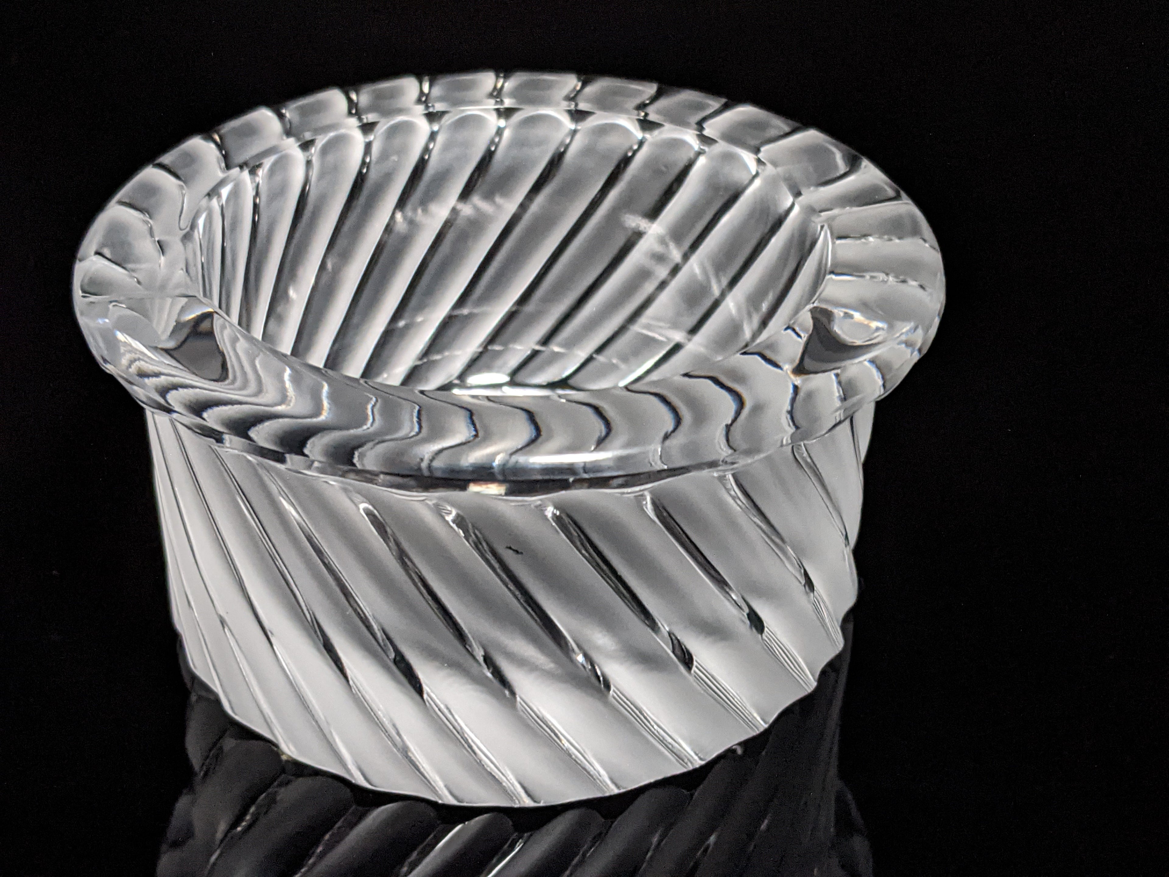 Lalique France Crystal Smyrne Ashtray
