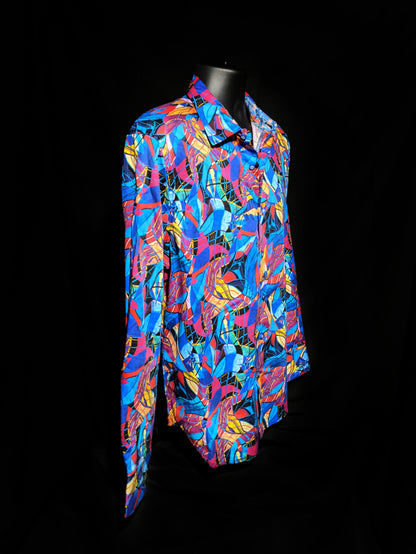 Robert Graham Billings Long Sleeve Colorful Shirt Size Large