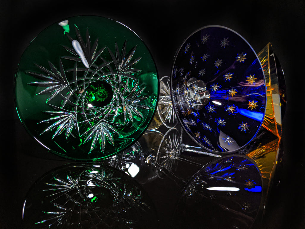 Faberge Martini Crystal Colored Glasses