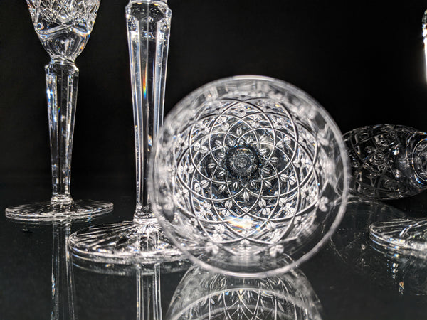 Faberge Clear Crystal Flutes