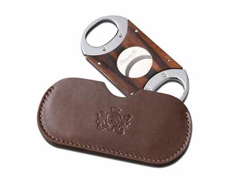 Brizard and Co. The "Double Guillotine" Cigar Cutter - Sunrise Coffee and Macassar Ebony