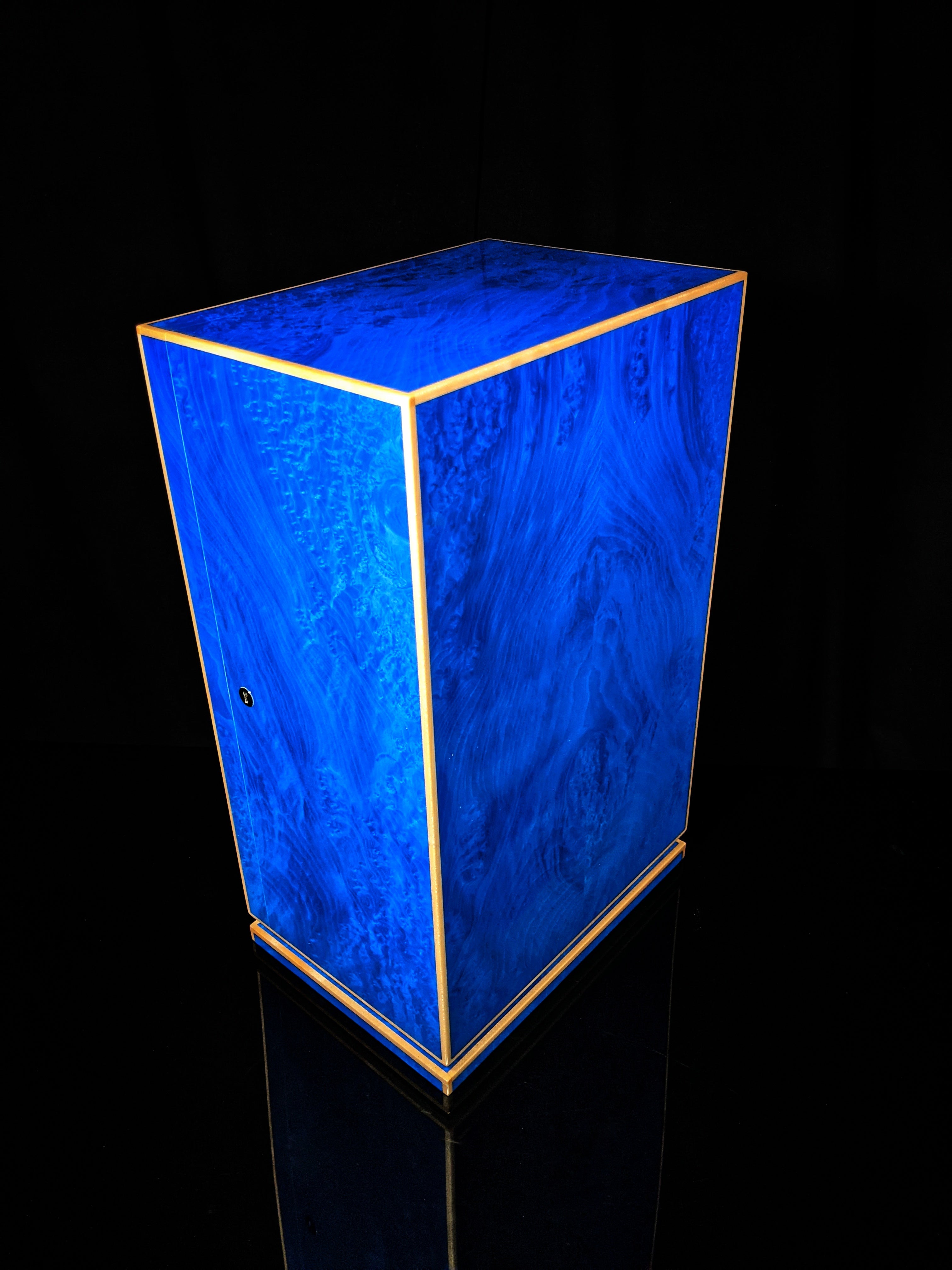 Elie Bleu Blue Madrona Cabinet Humidor