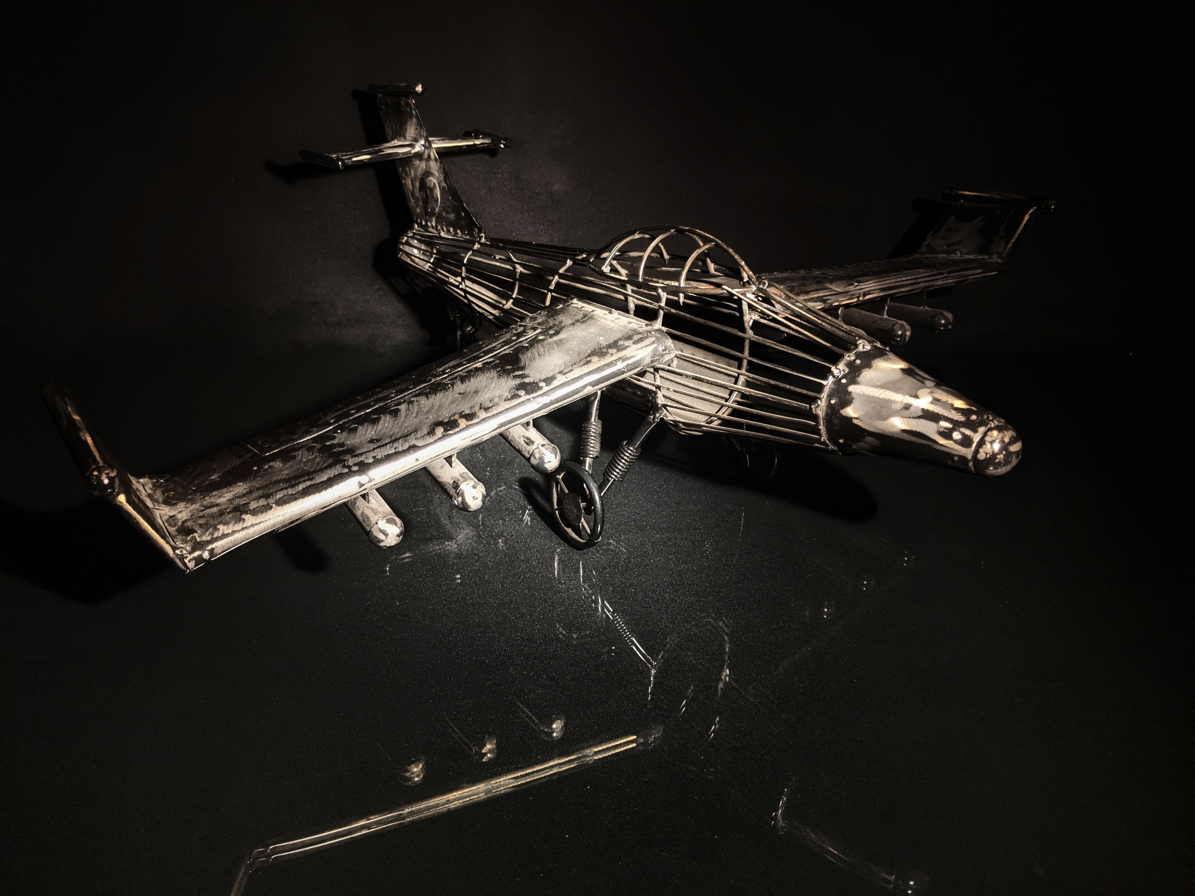 Airplane Metal Art Sculpture