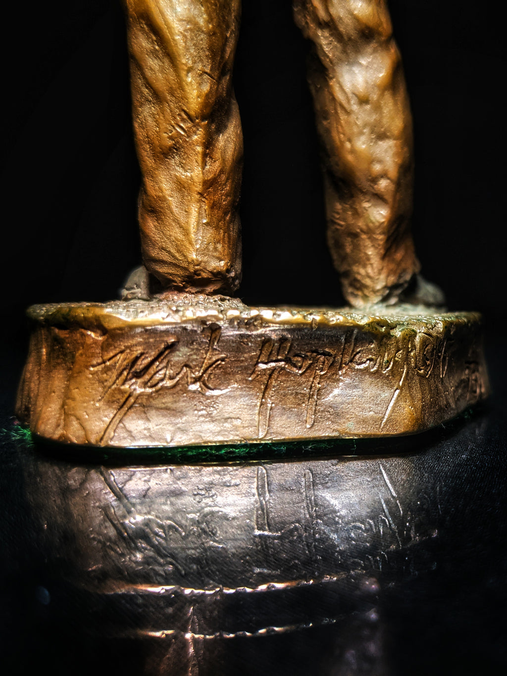 Mark Hopkins Bronze Golf Series Sculpture called " Down the Middle  " Made in USA