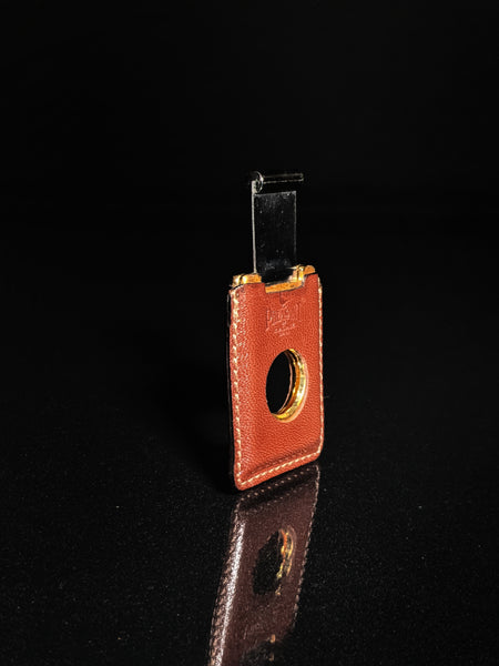 Pheasant by R.D.Gomez Stainless Steel  Cutter CABRA Brown  Leather BNIB