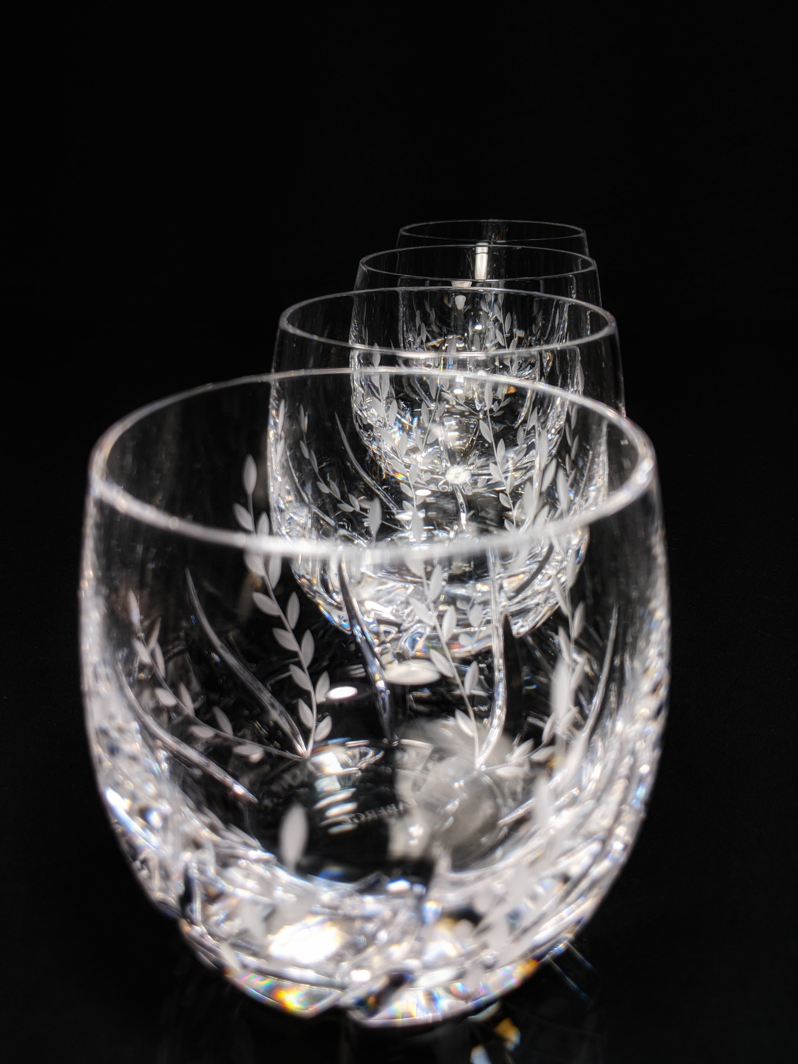 Faberge Clear Crystal Old Fashioned Glasses