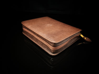 pheasant by R.D.Gomez made in Spain Brown  Leather   Case