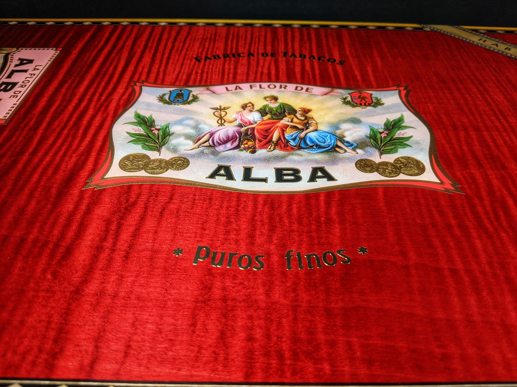 Elie Bleu Alba Red Sycamore Humidor 110 count