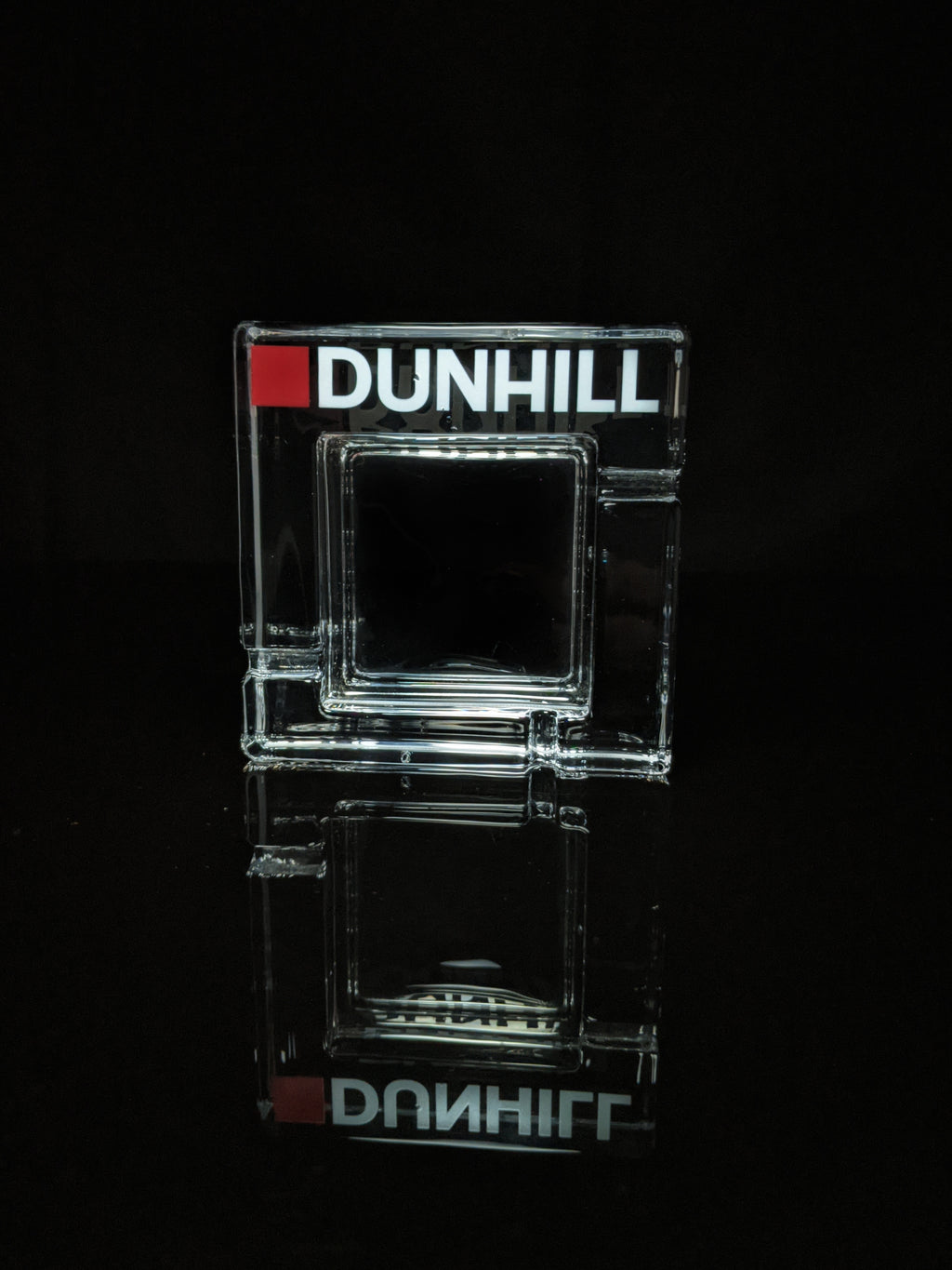 Dunhill Square Glass Ashtray