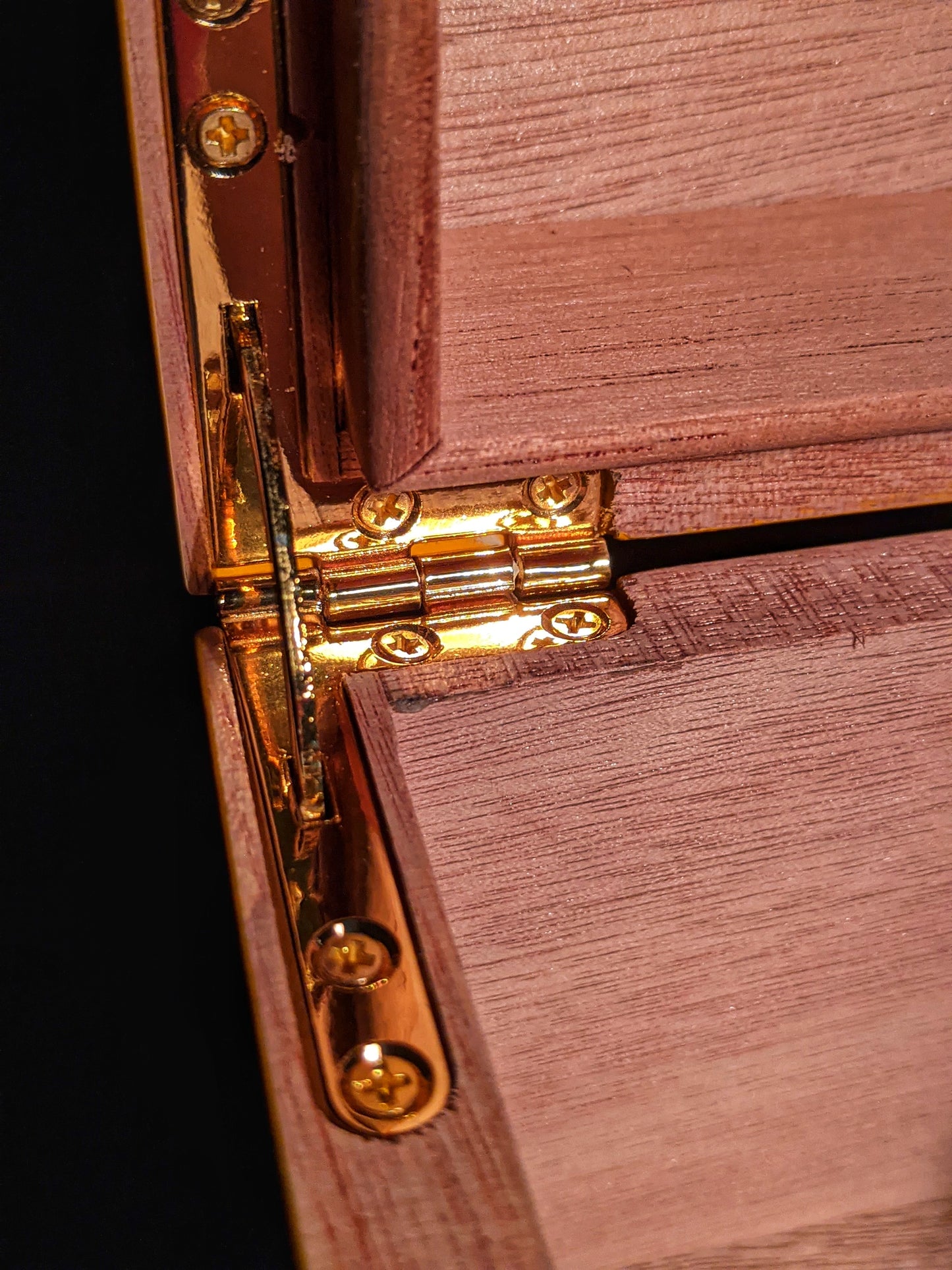 Cohiba Black & Gold Leather & wood Cigar Case holds 3 Large cigars & Humidor new