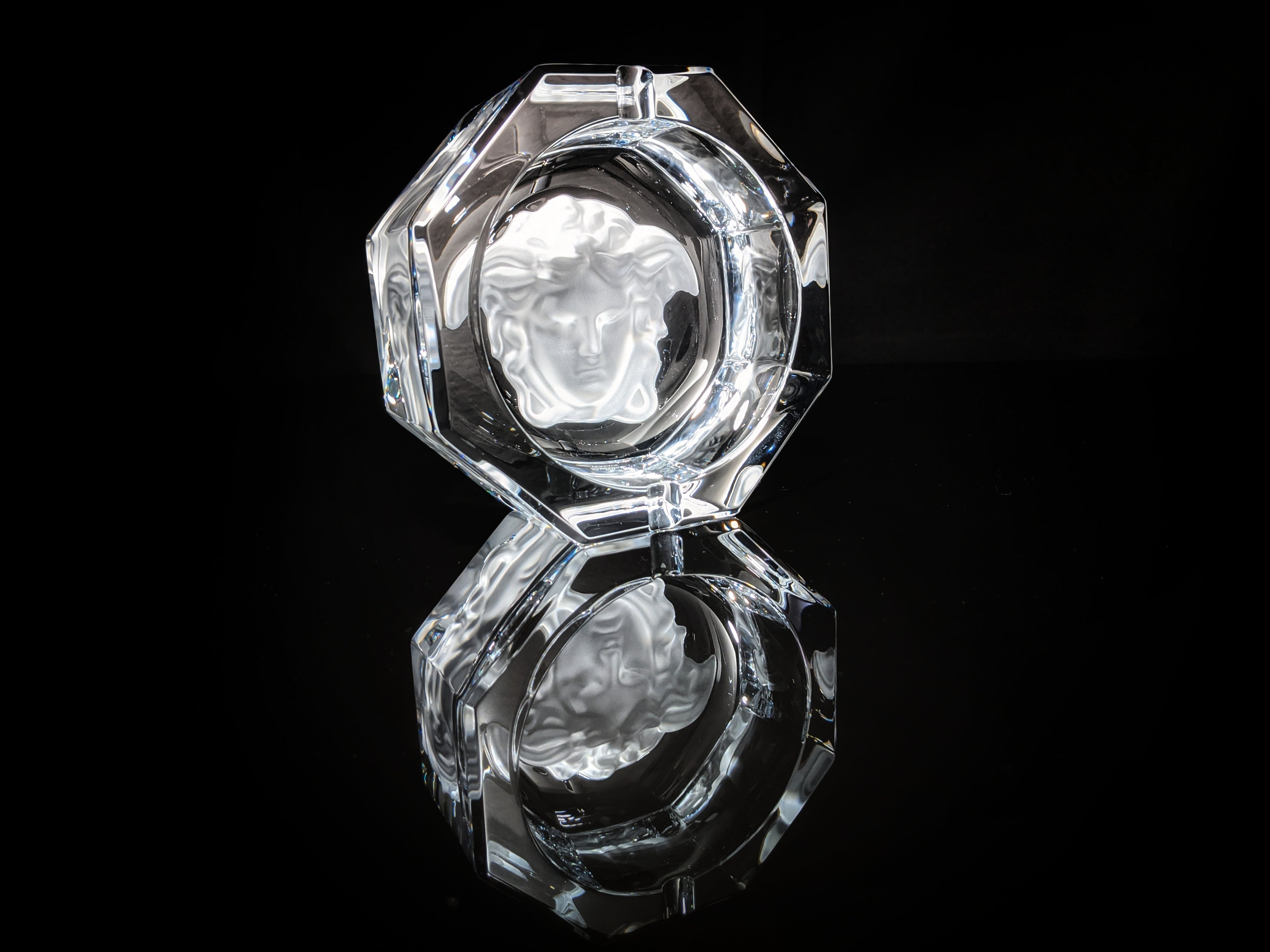 Versace Medusa Lumiere Crystal Ashtray