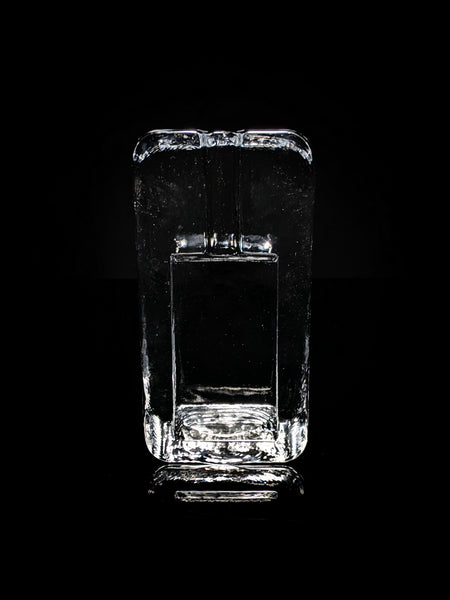 Heavy Clear Glass Cigar Ashtray Measures 7.5" L x 3.5" W x 1.5" H