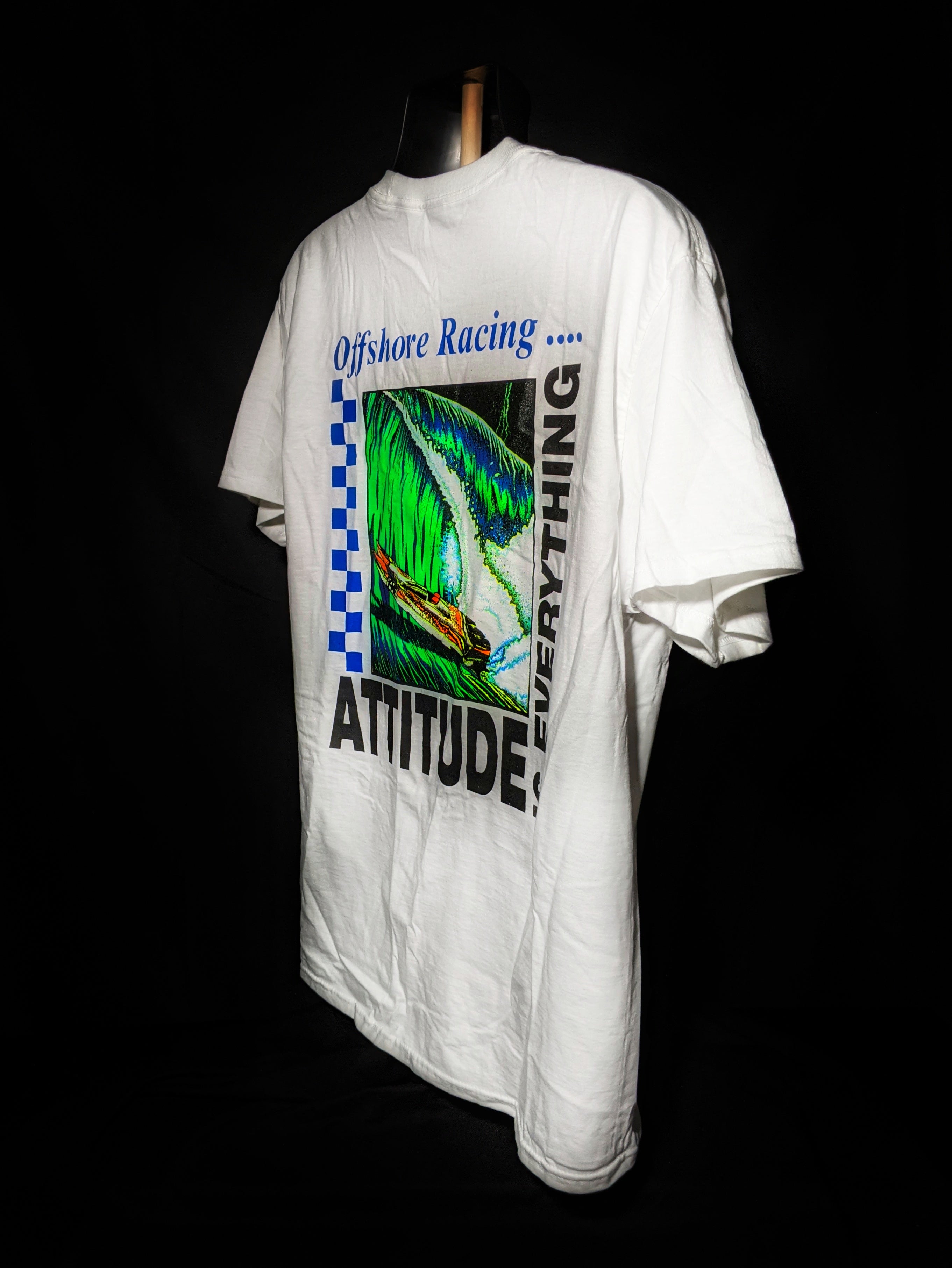 Attitude is Everything Offshore Racing Hanes Beefy-T shirt Large size