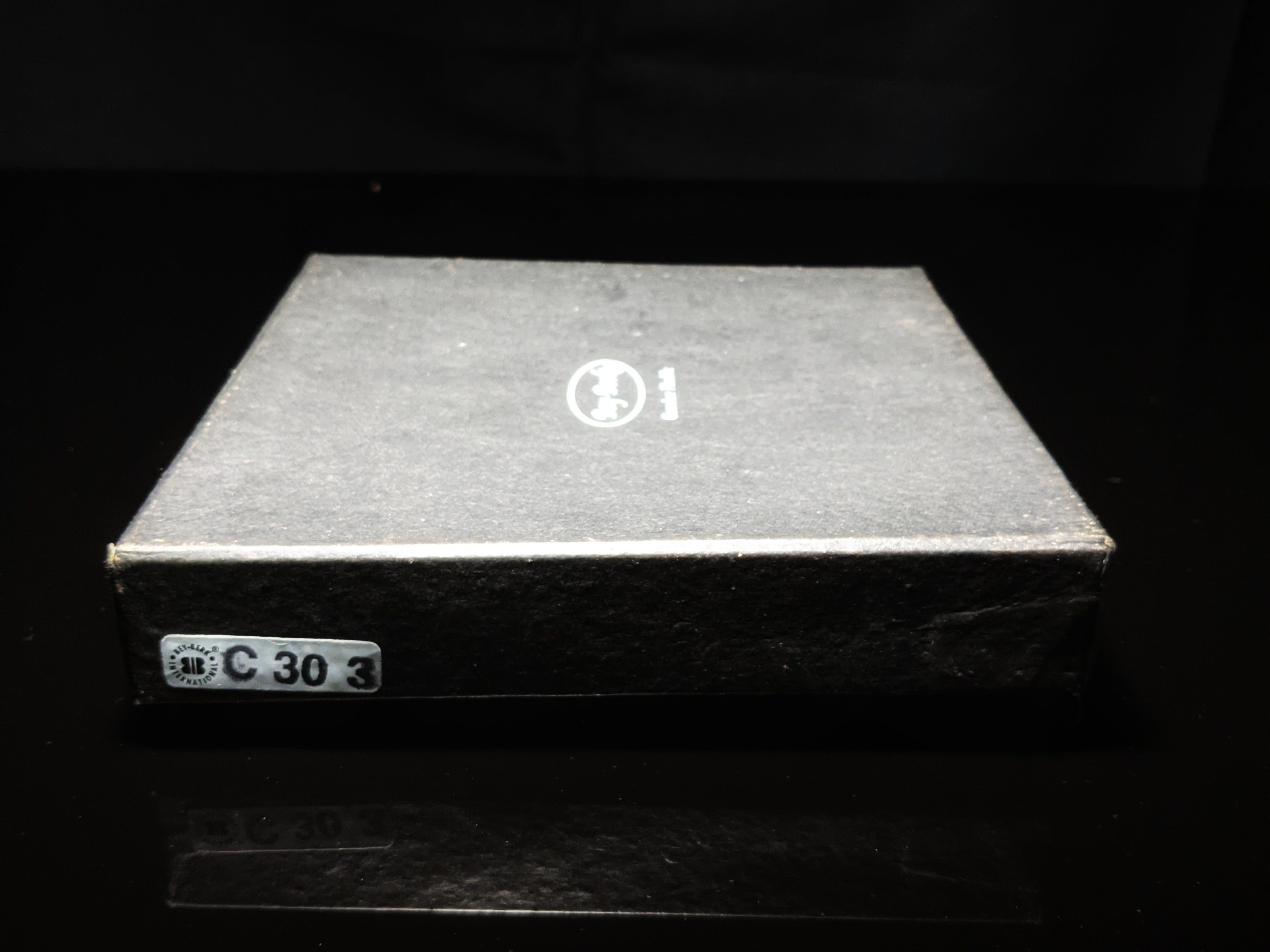 Black Marble Square Cigar Ashtray 7" square NIB