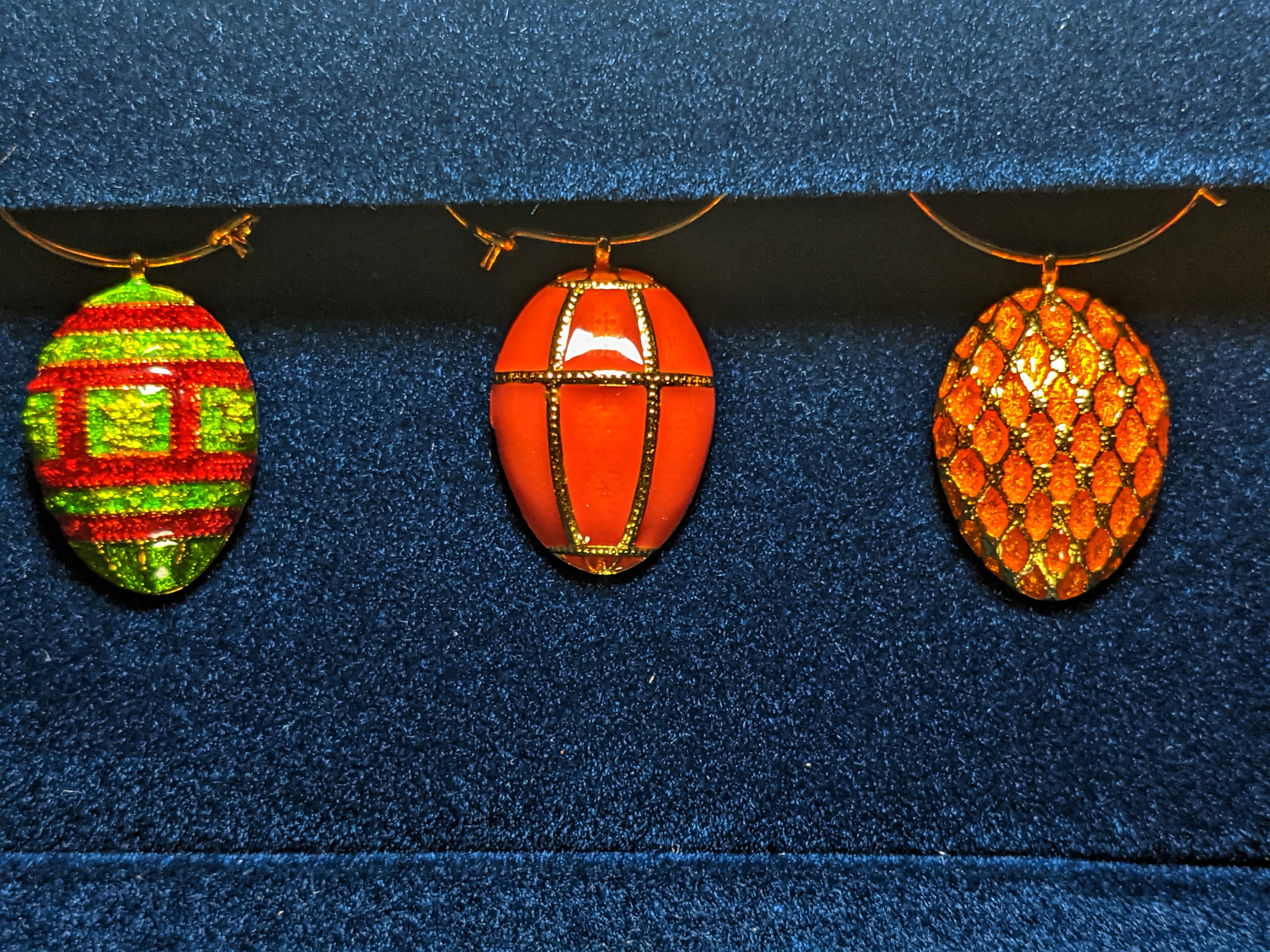 Faberge Wine Glass Charm Set of 6