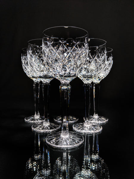 Faberge Clear Crystal Goblets
