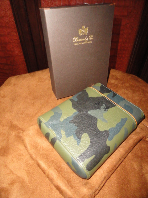 Brizard and Co. Golfer’s Case (Show Band 5) — Camouflage & Orange Leather, New in Box