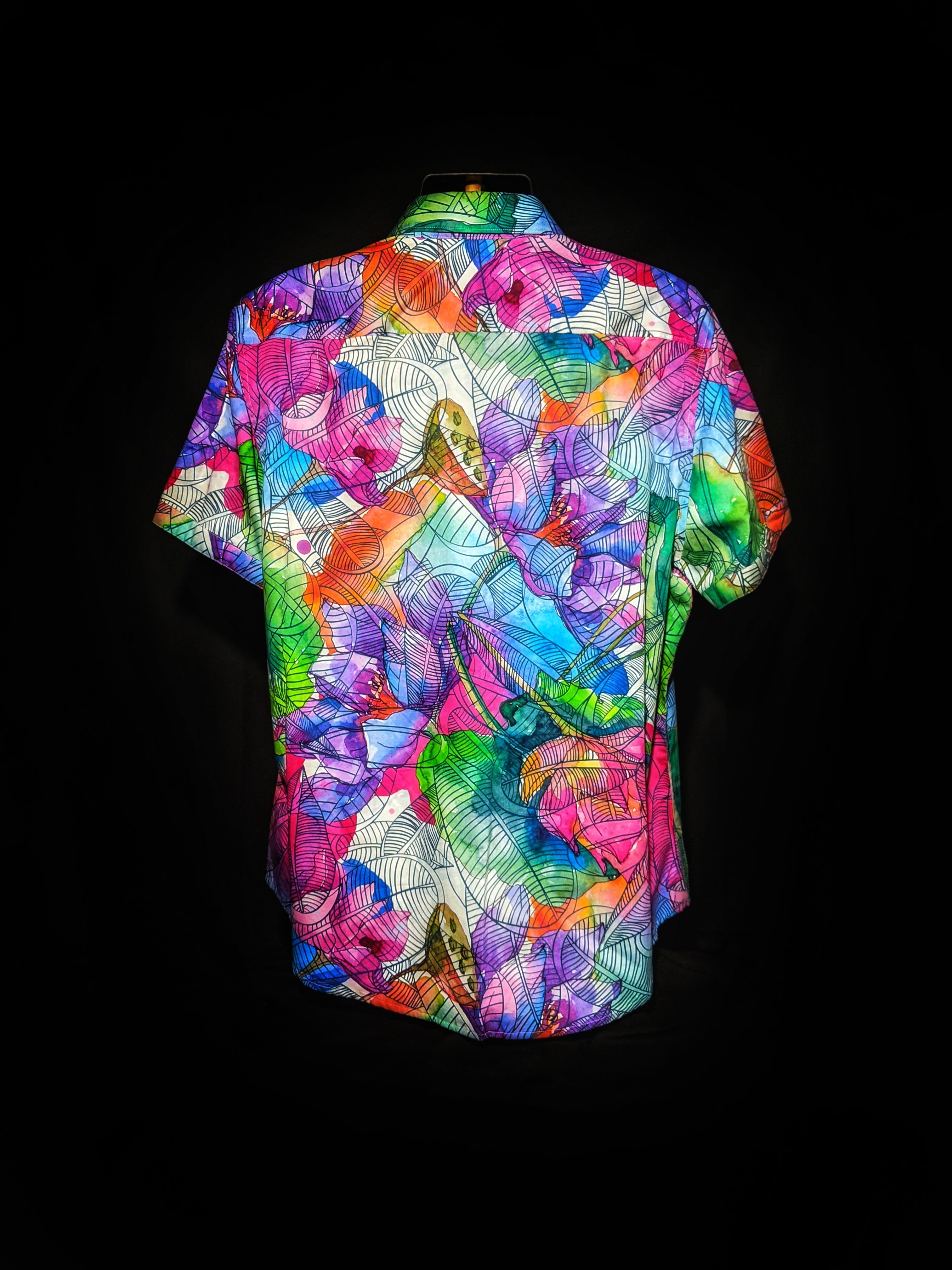 Robert Graham Rose Hill Short Sleeve Shirt Size Medium
