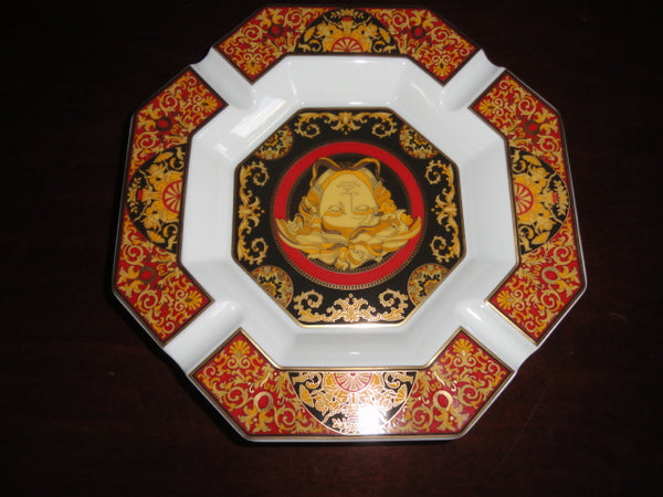 Versace Porcelain Medusa Ashtray 9”