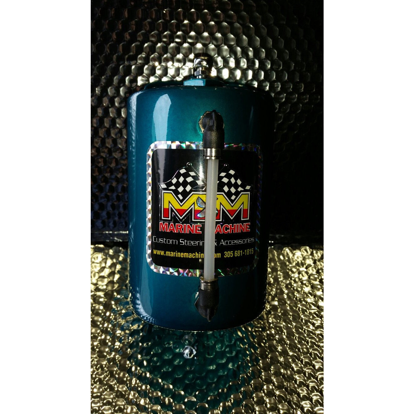 Remote Reservoir Tank Teal Power Coated New