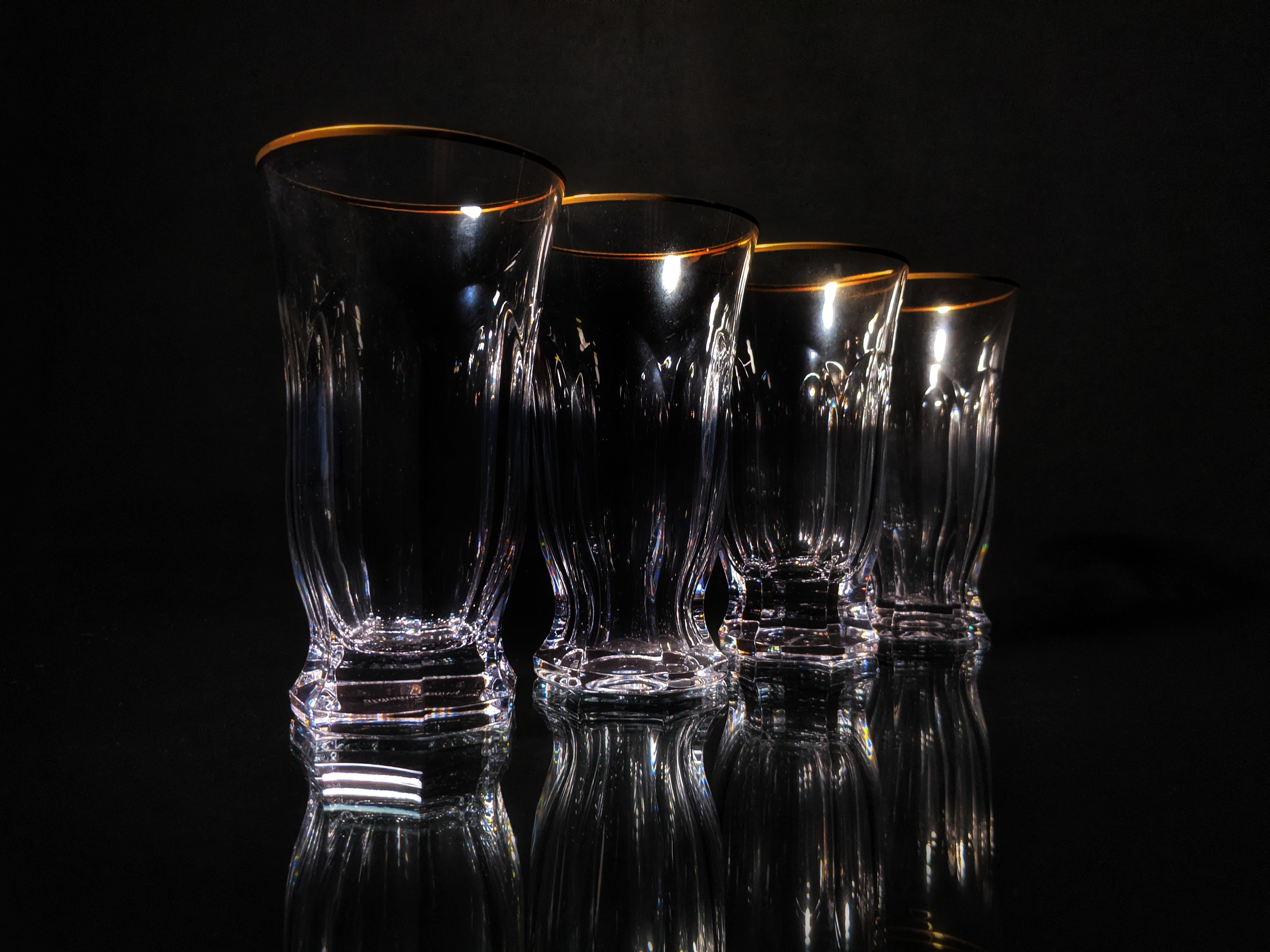 Faberge  Crystal Highball Glasses set of 4 NIB