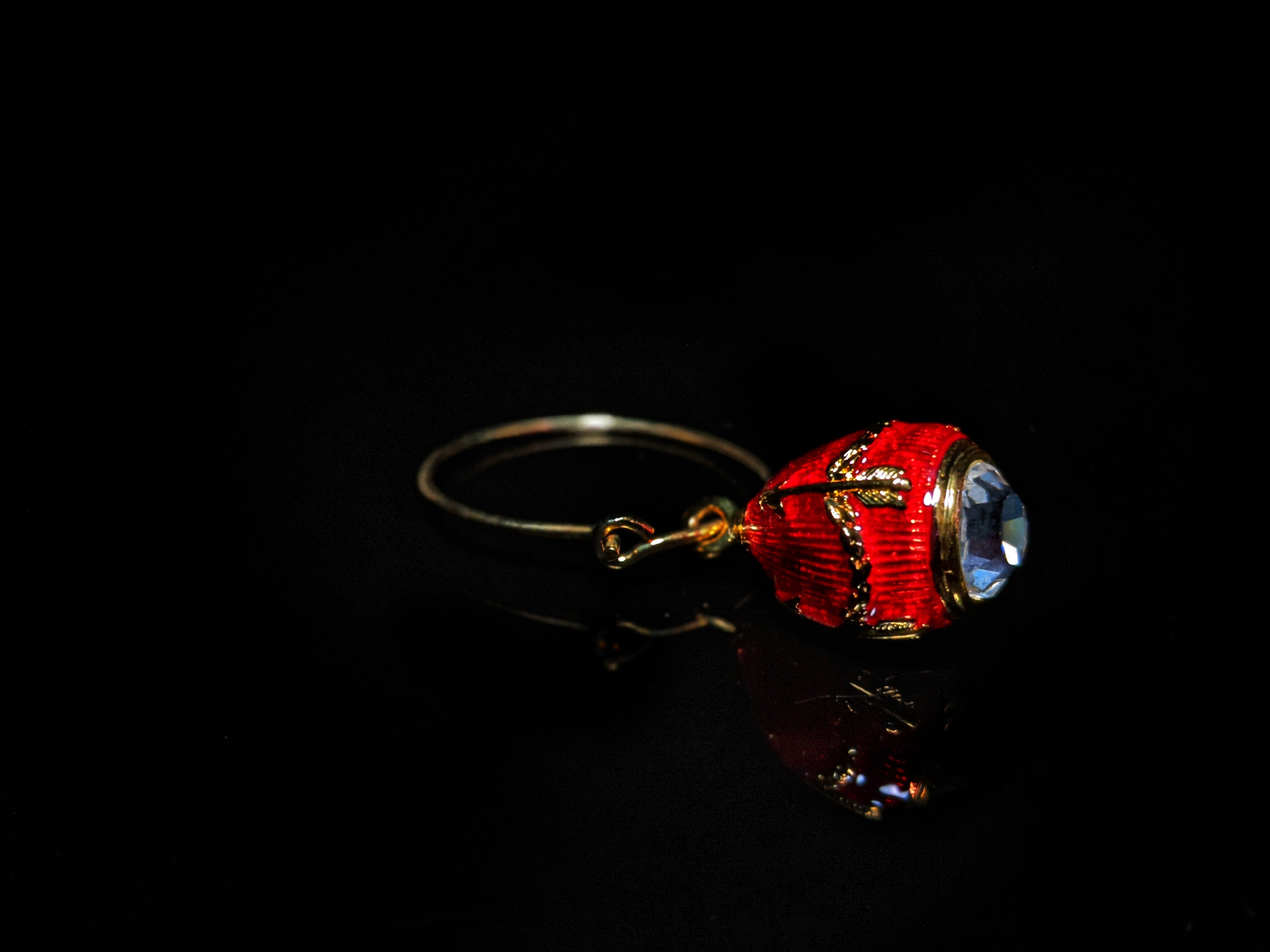 Fabergé Crystal Glass Charms — Set of 6 in Original Velvet Box
