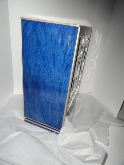 Elie Bleu Madrona Blue  Wood Cabinet Humidor 150 count