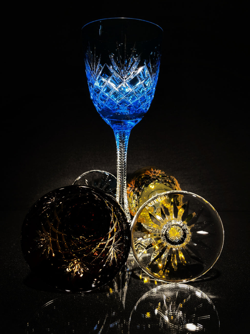 Fabergé Odessa Hock Crystal Goblets — Set of 6