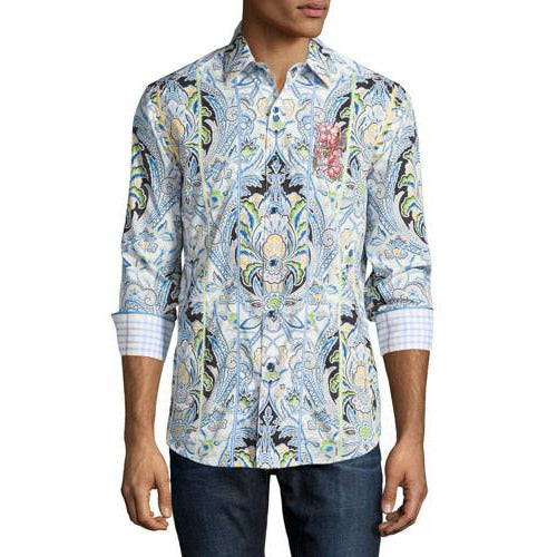 Robert Graham Medium-sized Shirt New Medium-sized