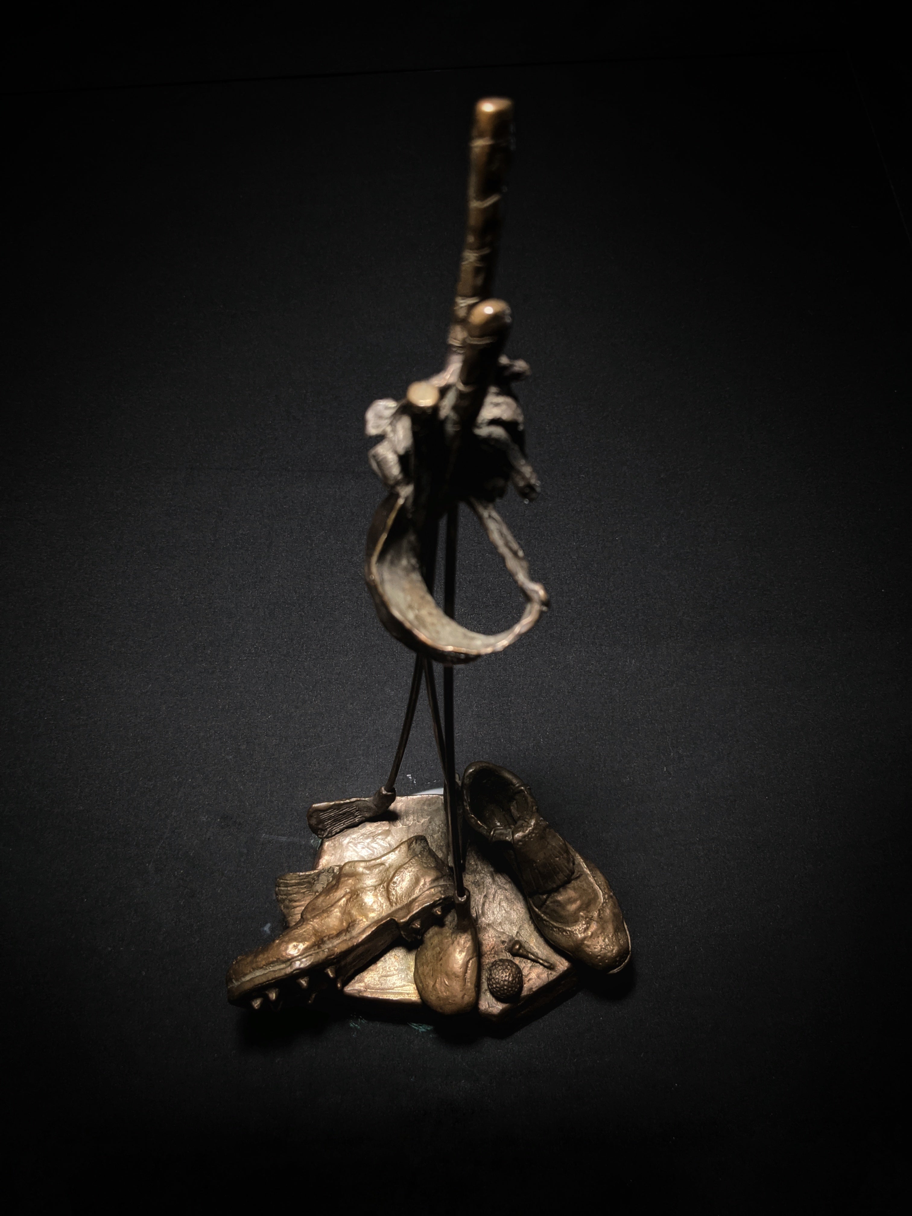 Mark Hopkins Golf Series "Clubs" Bronze Sculpture — Made in USA