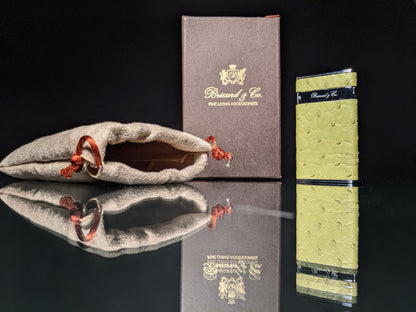 Brizard and Co Ostrich Matcha Sottile Lighter