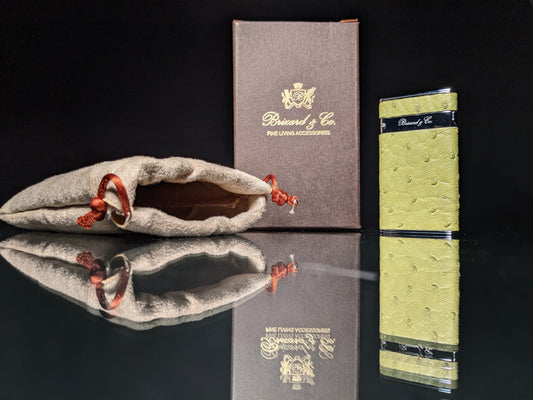 Brizard and Co Ostrich Matcha Sottile Lighter