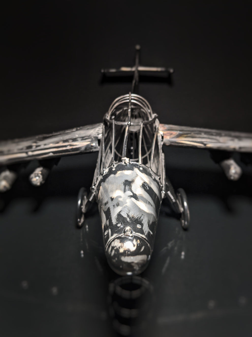 Airplane Metal Art Sculpture