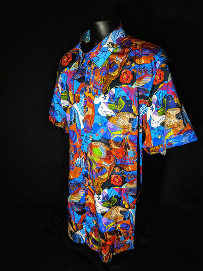 Robert Graham - Colorful Short Sleeve - Men's  3XL Button Down Classic Fit