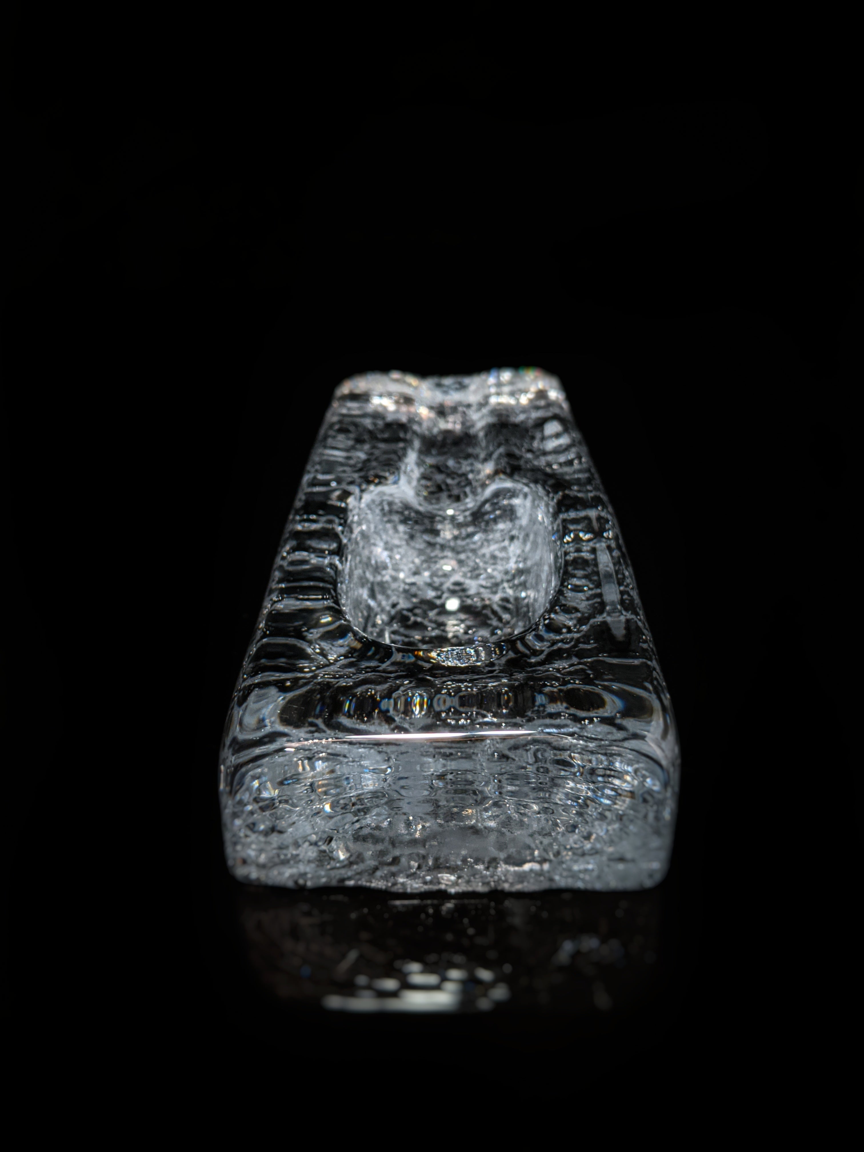 Heavy Glass Cigar Ashtray