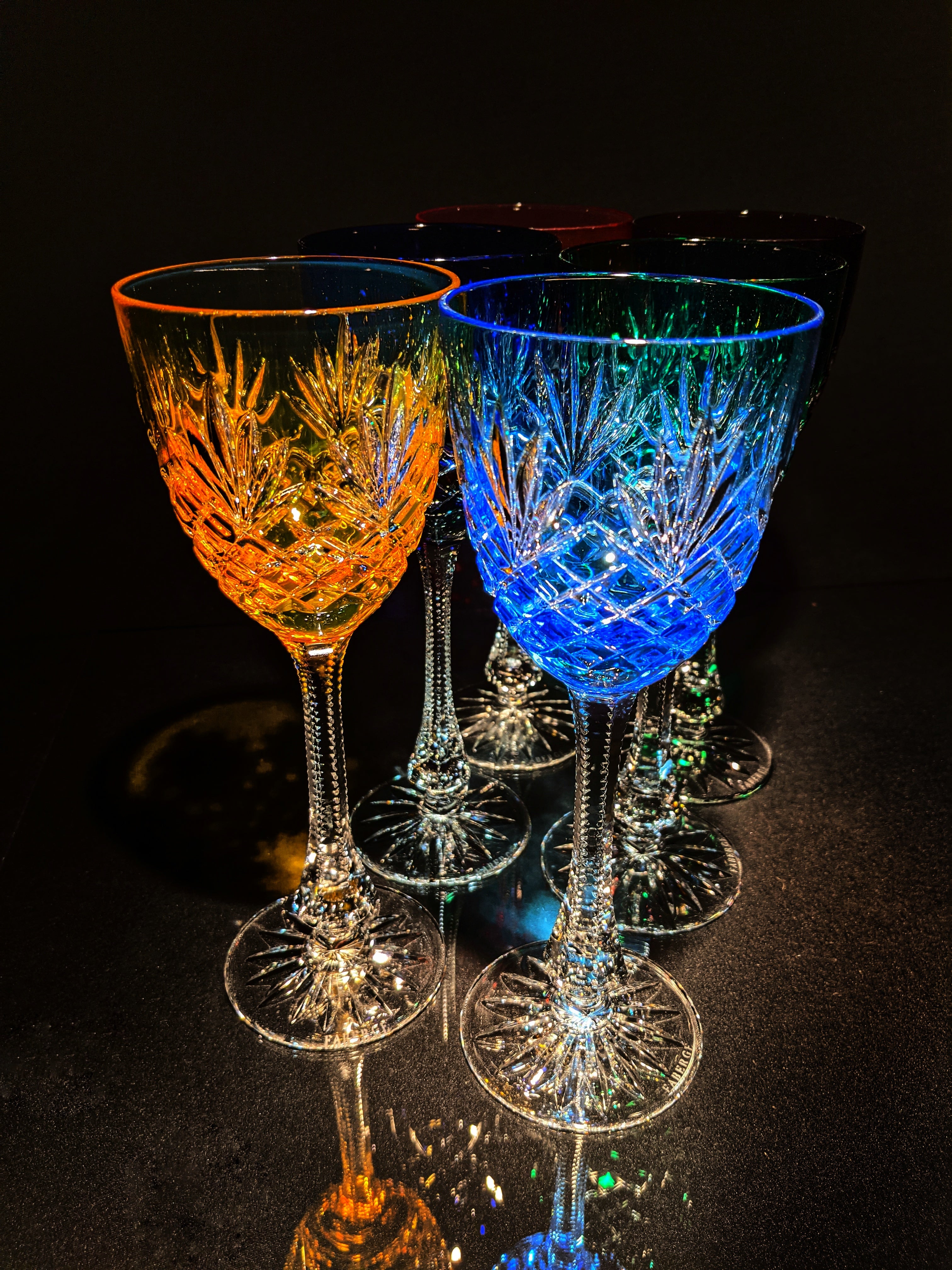 Fabergé Odessa Hock Crystal Goblets — Set of 6