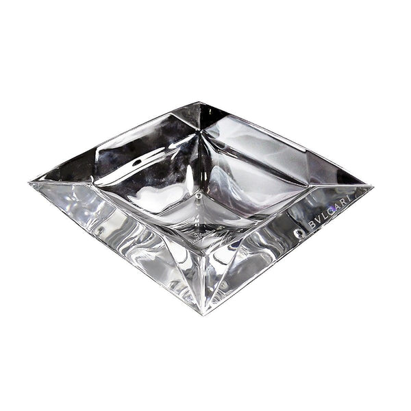 Bvlgari Crystal Ashtray by Rosenthal measures 7" x 7" square  NIB