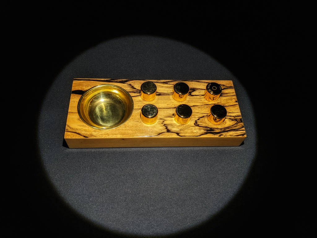 Elie Bleu Royal Ebony Wood Egoist Ashtray