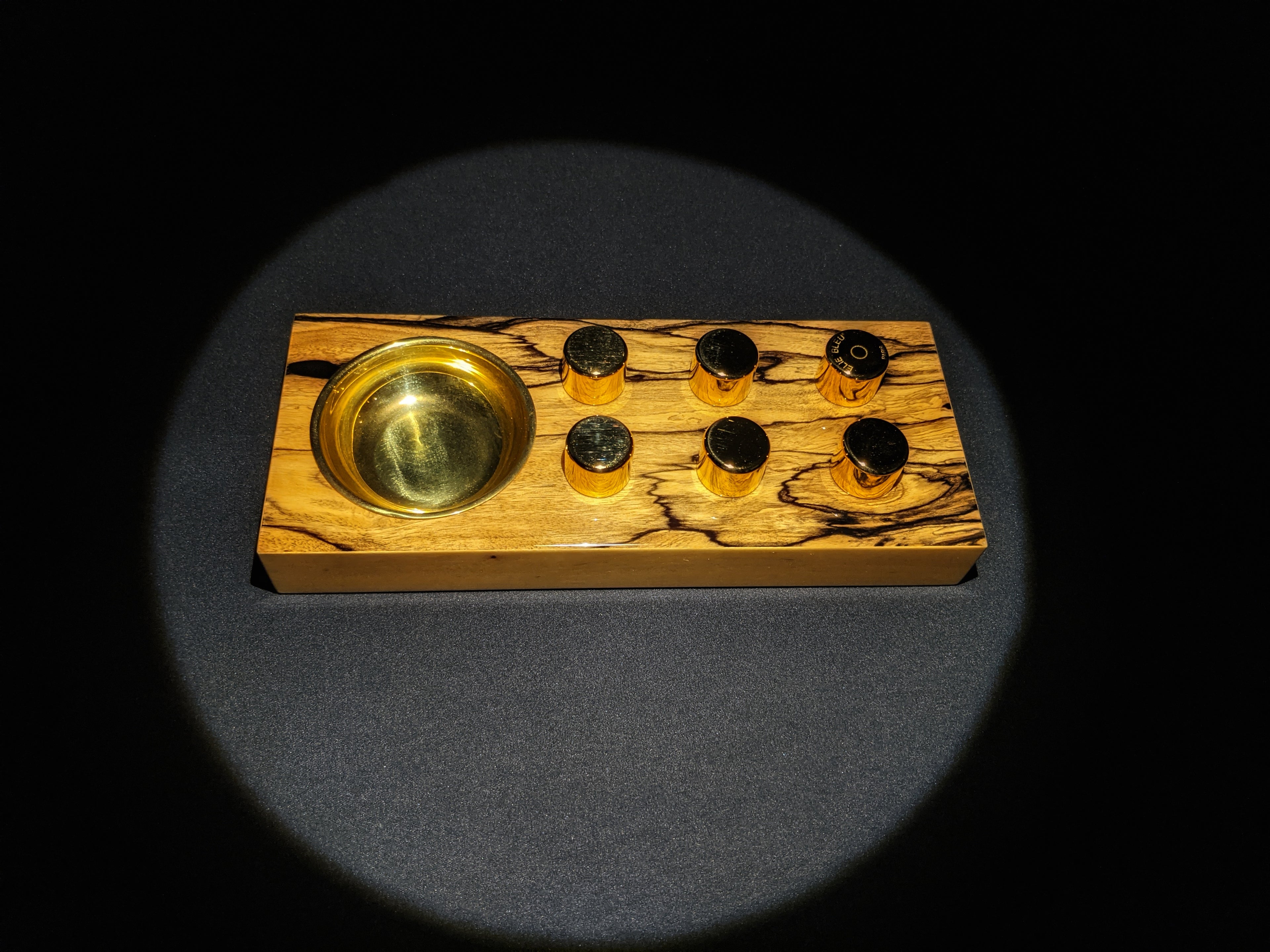 Elie Bleu Royal Ebony Wood Egoist Ashtray