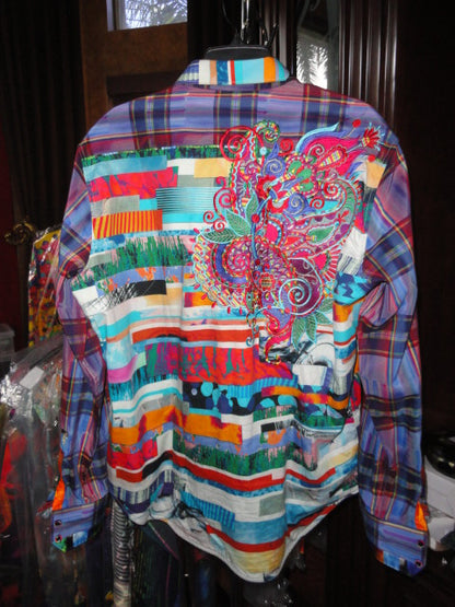 Robert Graham Breaking Lands Limited Edition Long Sleeve Shirt Size Medium